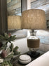 Mercury Glass and Rope Accented Table Lamp